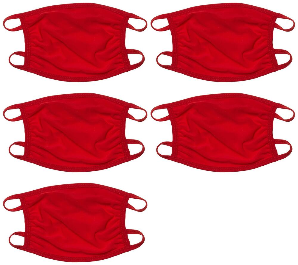 9469 Washable Fashion Face Mask, Red, One Size fits All